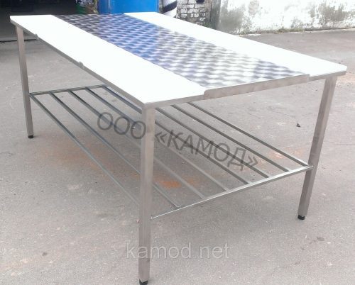 Обвалочный стол двухсторонний с полкой