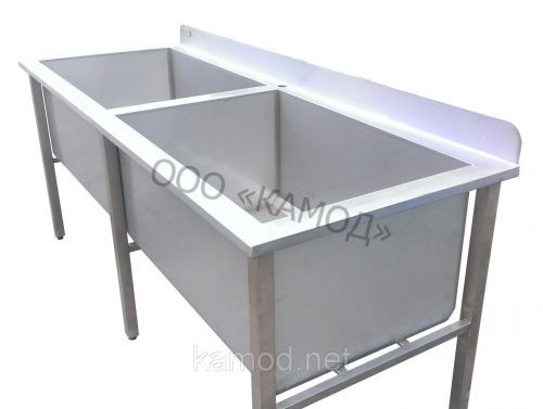 Мойка для ящиков на две секции