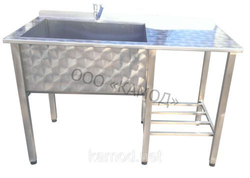 Усиленная мойка со столешницей и полкой