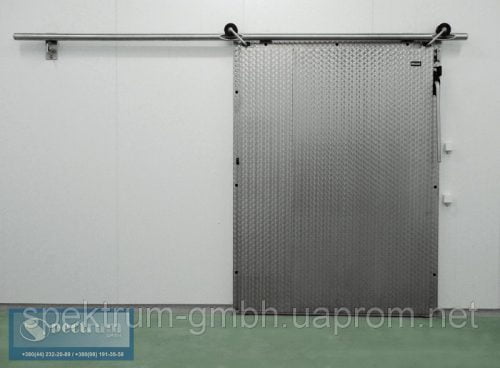 Морозильная раздвижная дверь нержавеющая