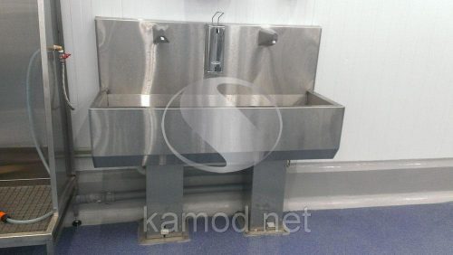 Купить умывальник бесконтактный две секции с педалью