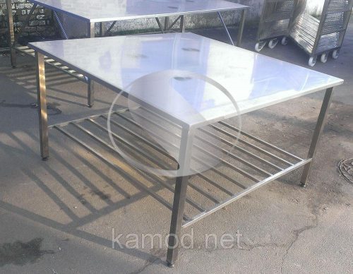 Технологический стол нержавеющий с полкой